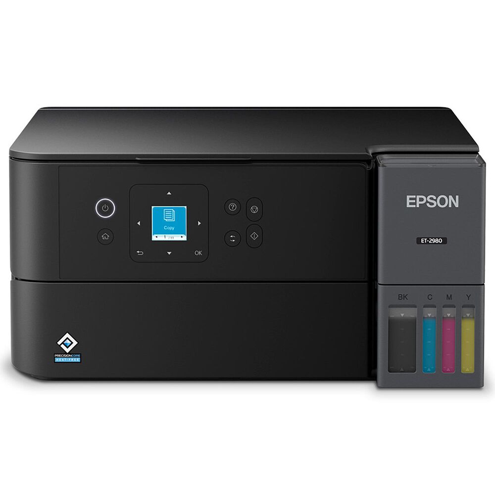 Epson EcoTank ET-2980 Wireless All-in-One Color Supertank Printer in Black, , large