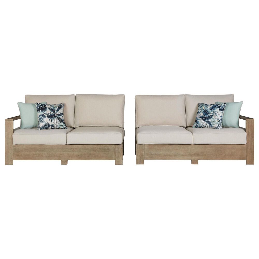Signature Design by Ashley Silo Point 3-Piece Sectional with Neutral Cushion in Brown, , large
