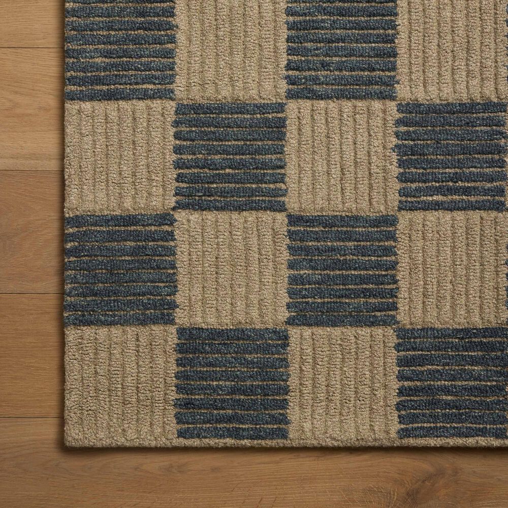Loloi Madi Taupe and Navy 7'9" x 9'9" Area Rug, , large