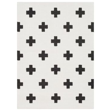Surya Moroccan Shag MCS-2306 7"10" x 10"3" Black and White Area Rug, , large