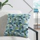 Ashley Seanow 18" Square Throw Pillow in Green, Turquoise and White, , large