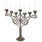Maple and Jade 7-Light Vintage Scrolled Candelabra in Light Brown, , large