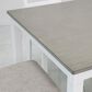 Ashley Stonehollow 6-Piece Rectangular Dining Set in White and Gray, , large