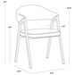 37B Burgos Dining Chair with Polyester Nano Shitake Cushions, , large