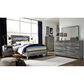 Ashley Baystorm 4 Piece Full LED Panel Bedroom Set in Smokey Gray, , large