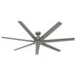 Hunter Downtown 72" Outdoor Ceiling Fan in Matte Silver, , large