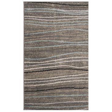 Safavieh Amsterdam AMS111G 3" x 5" Silver and Beige Area Rug, , large