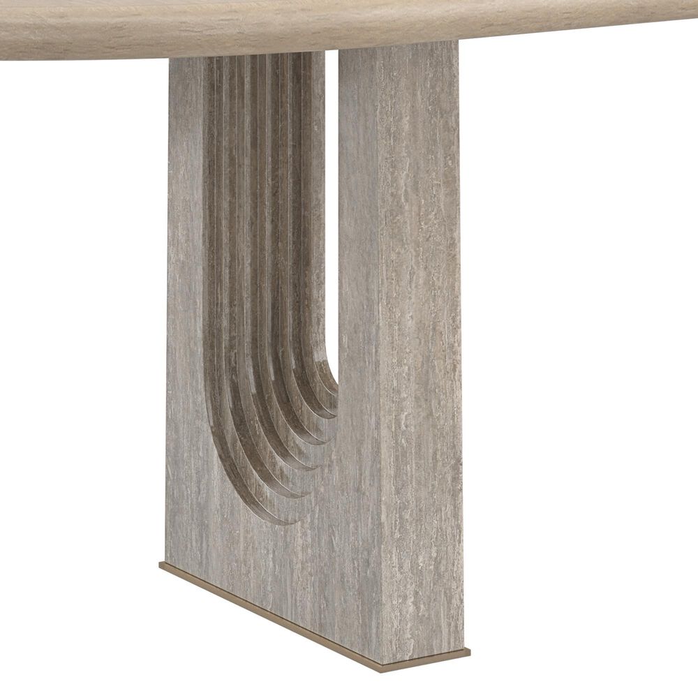 SCHNADIG Emphasis Dining Table in Sun Drenched Oak and Silver - Table Only, , large