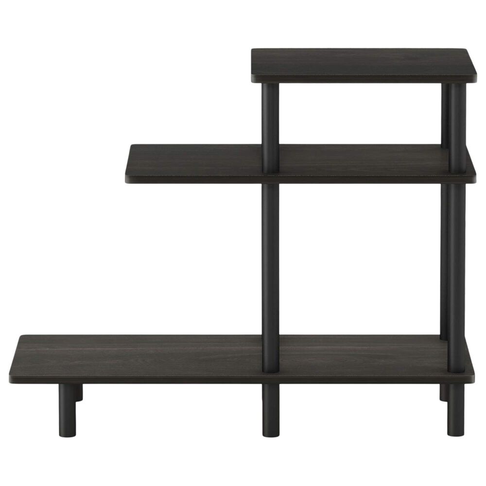 HOMLUX 3-Tier Sofa Side End Table in Espresso, , large