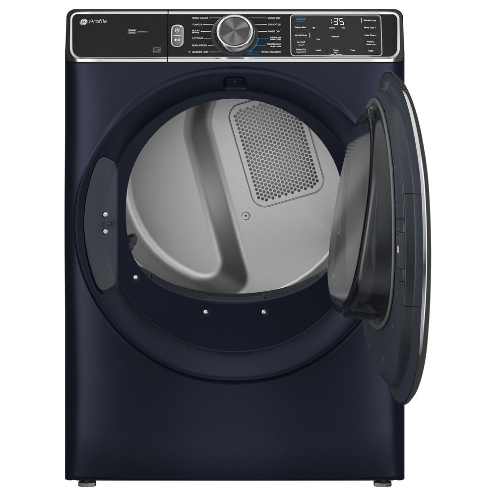 GE Profile 5.3 Cu. Ft. Smart Front Load Washer and 7.8 Cu. Ft. Gas Dryer Laundry Pair in Sapphire Blue, , large