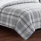 Pem America Cannon Cozy Teddy King Blanket in Grey, , large