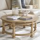 Lexington Home Brands Montecito Hollister Round Cocktail Table in Chaparral, , large