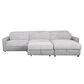 Fan Creek 3-Piece Right Facing Power Sectional with Chaise in Gray - A TikTok Favorite, , large