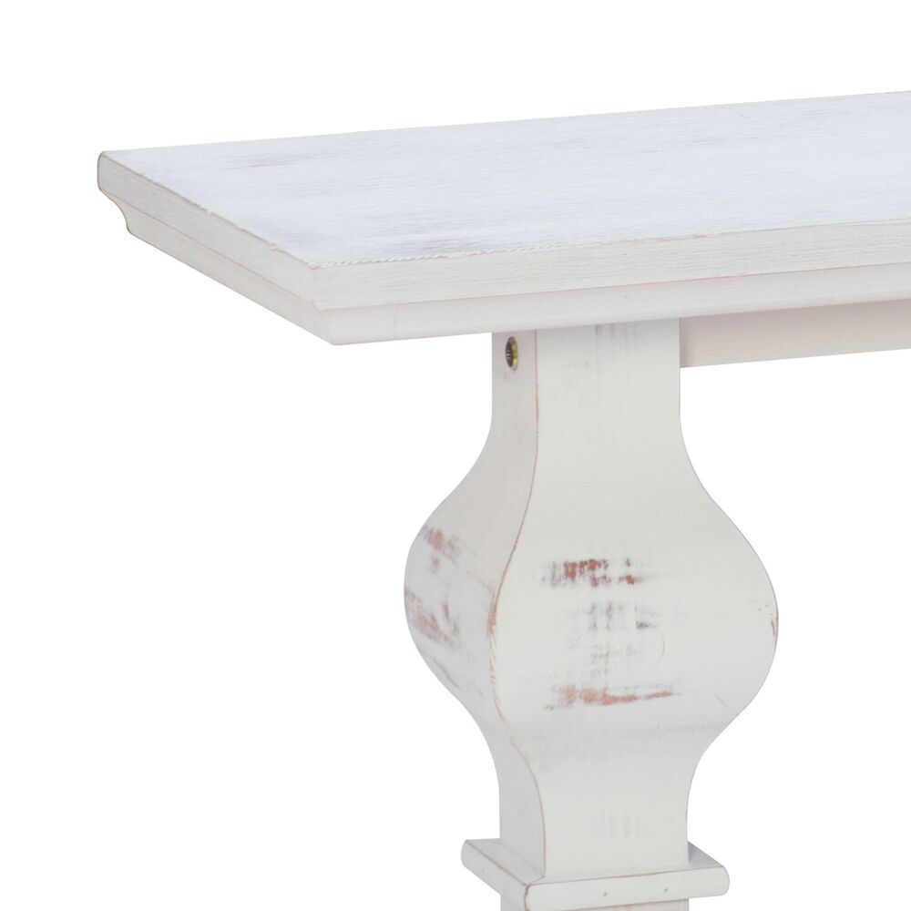 Linon Home Decor Mcleavy Bench in White, , large