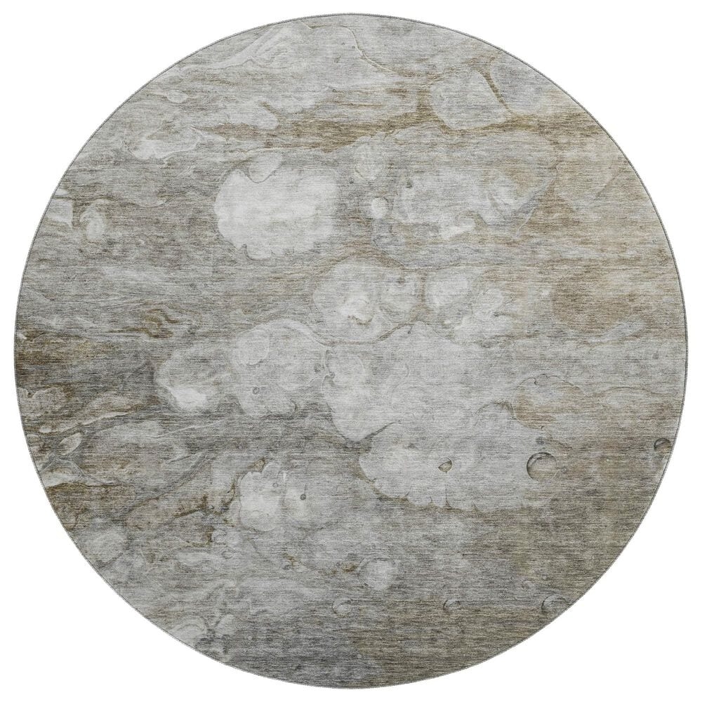 Dalyn Rug Company Trevi TV7 8" Round Taupe Area Rug, , large