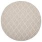 Safavieh Natura NAT310B 6" Round Silver and Ivory Area Rug, , large