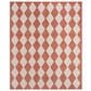 Nourison Positano Geometric Terracotta 9" x 12" Indoor/Outdoor Area Rug, , large