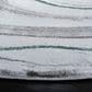 Safavieh Craft CFT819Y 5"3" Round Grey and Green Area Rug, , large