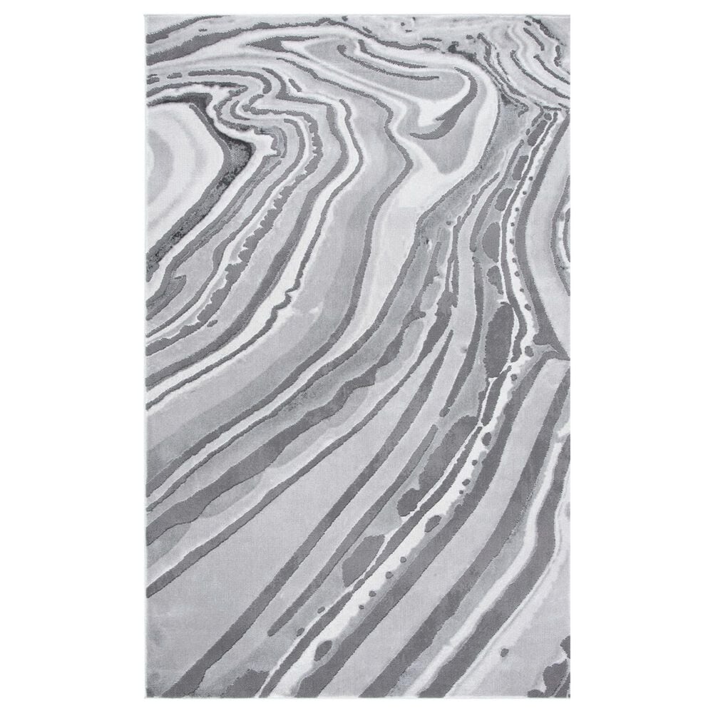 Safavieh Craft CFT843F 4" x 6" Light Grey and Grey Area Rug, , large