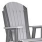 Amish Orchard 2" Adirondack Outdoor Swivel Glider Chair in Dove Gray and Slate, , large