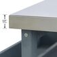 HOMLUX 50" Outdoor Kitchen Island in Grey Blue and Stainless Steel, , large