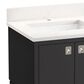 Kohler Seagrove 24" Single Bathroom Vanity in Ferrous Grey with 3 cm White Quartz Top and Rectangular Sink, , large