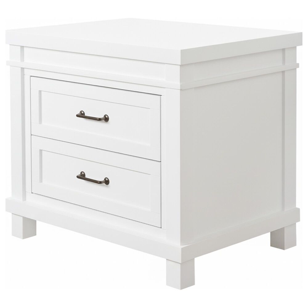 Appleseed Rowan 2-Drawer Nightstand in Pure White, , large