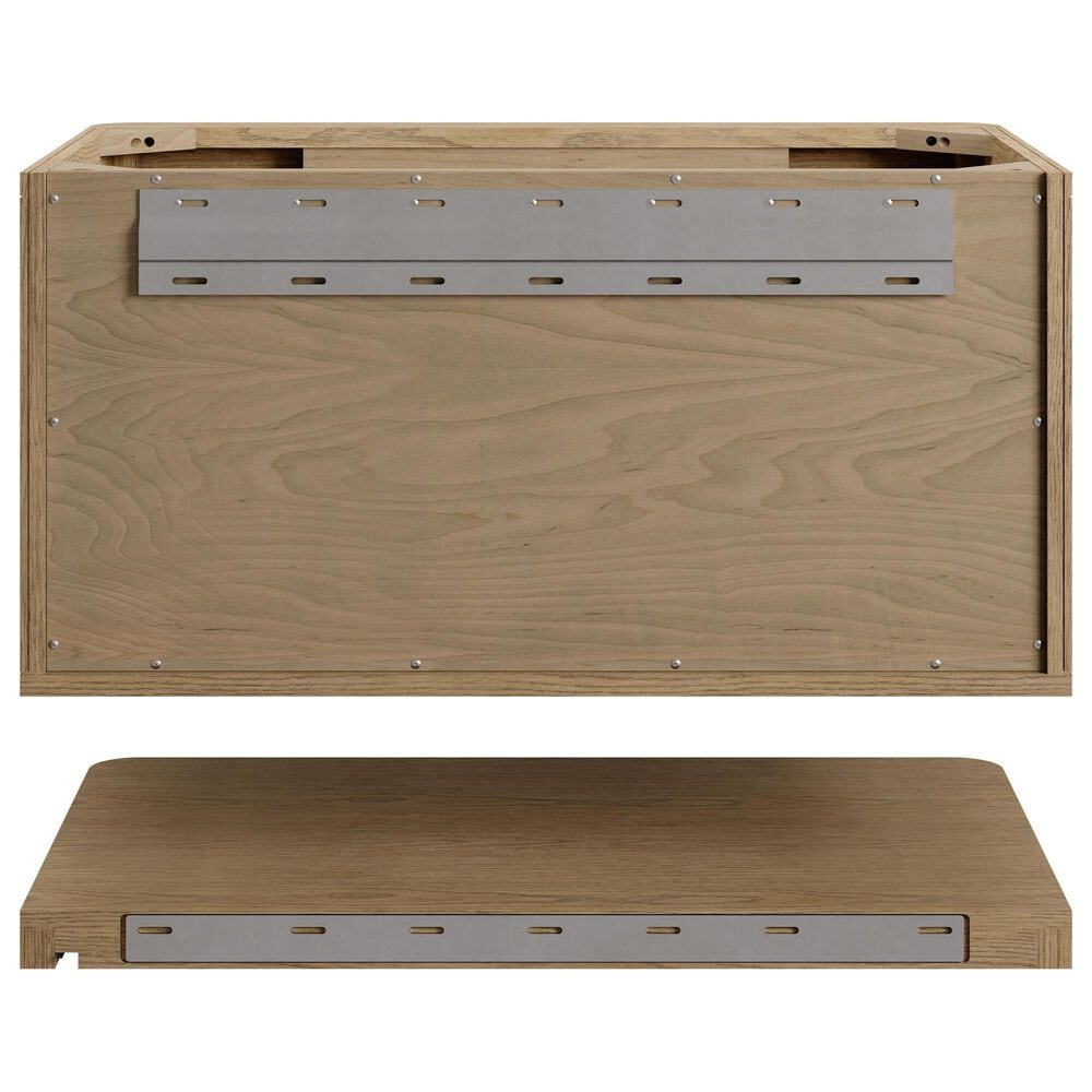 James Martin Allamari 36" Single Bathroom Vanity in Dune Mist with 3 cm Victorian Silver Silestone Top and Rectangular Sink, , large