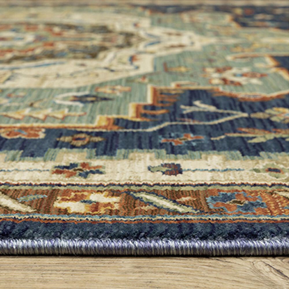 Oriental Weavers Francesca FR09F 6&#39;7&quot; x 9&#39;6&quot; Blue Area Rug, , large