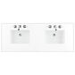 James Martin Vanities Laurent 60" Double Bathroom Vanity in Light Natural Oak with 3 cm White Zeus Quartz Top and Rectangular Sinks, , large