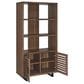 Pacific Landing Maddox 2-Piece L-desk and Bookcase Set in Black and Walnut, , large