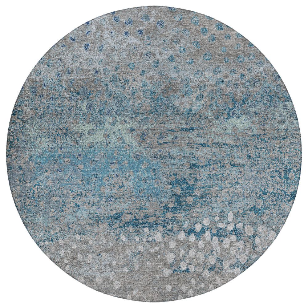 Dalyn Rug Company Kochi KC13 Gray 8" Round Area Rug, , large