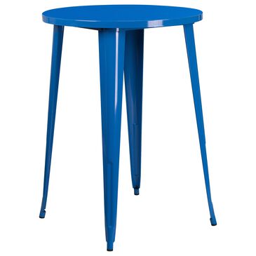Flash Furniture 30" Round Bar Table in Blue, , large