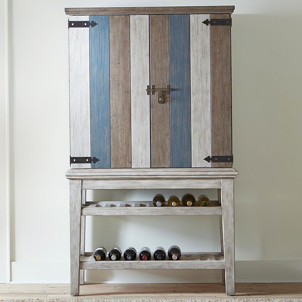 Belle Furnishings Heartland Wine Cabinet in White, , large