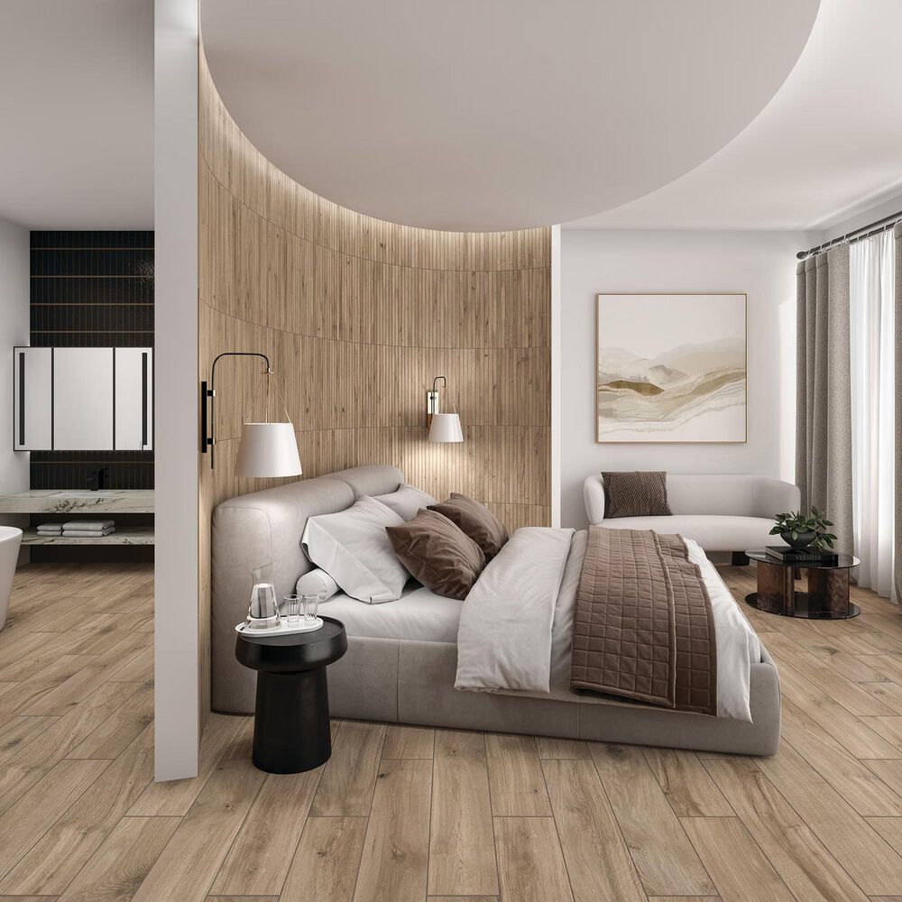 Dal-Tile Acreage Palomino 8&quot; x 48&quot; Colorbody Porcelain Tile, , large