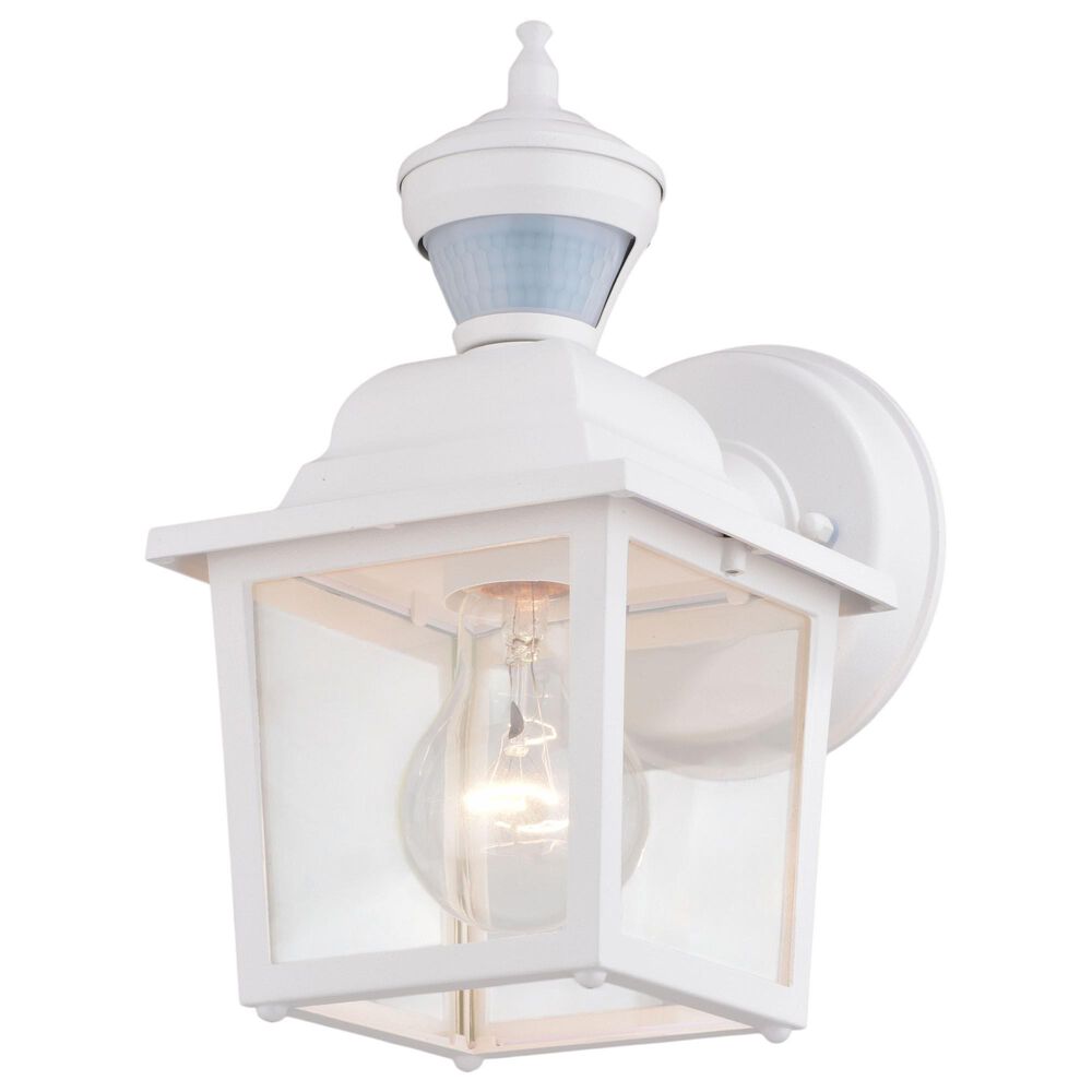 Vaxcel Bedford 5.25" 1-Light Outdoor Motion Sensor Wall Sconce in Textured White, , large