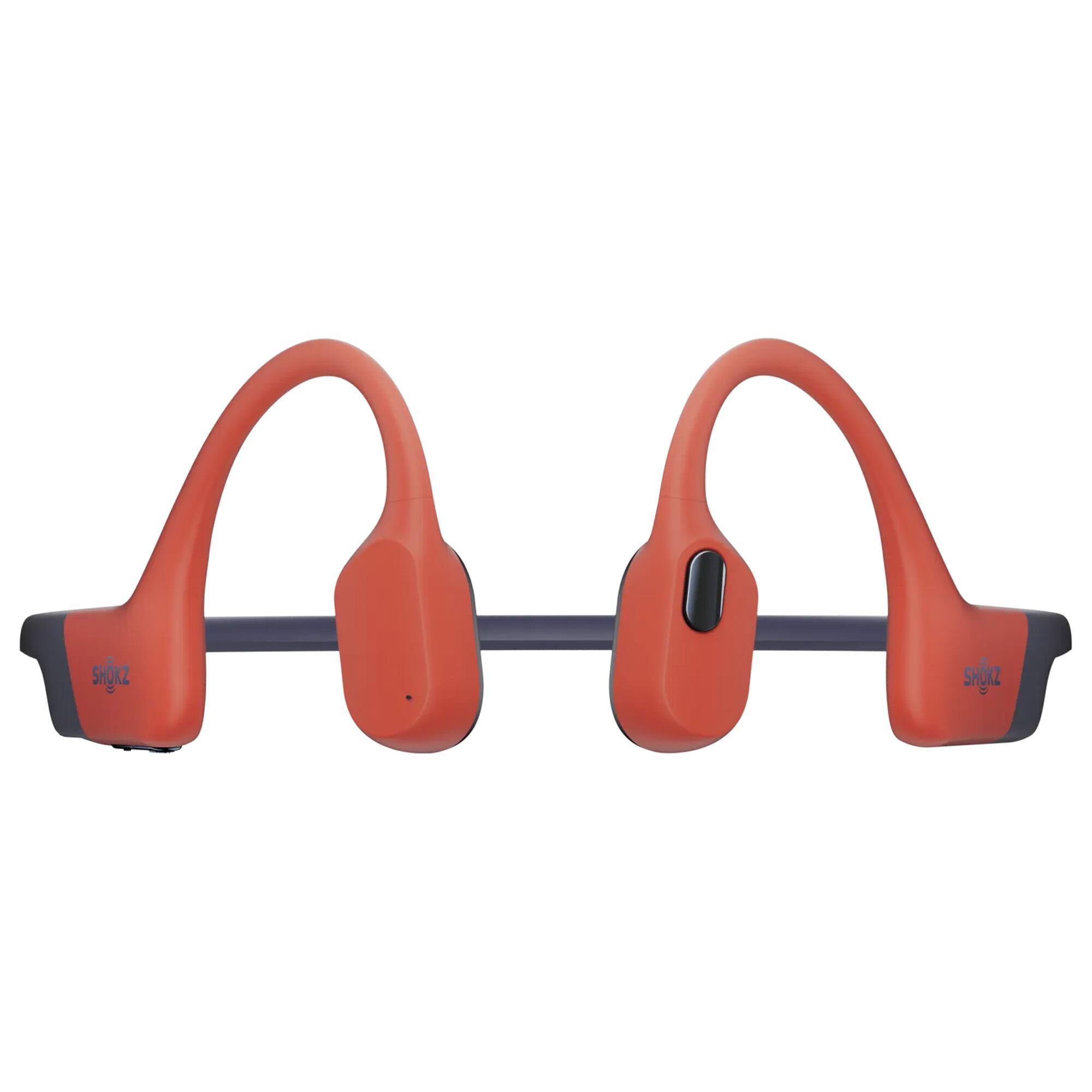 Shokz OpenSwim Pro Bone Conduction Open-Ear Swimming Headphones in Red | NFM