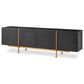 Eichholtz Brazilian Dresser in Charcoal Grey and Brushed Brass, , large