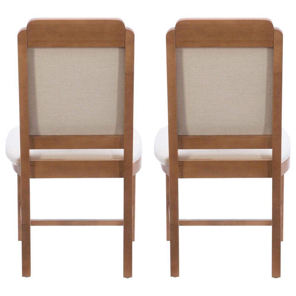 Linon Home Decor Jolene Side Chair in Brown (Set of 2), , large