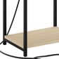 HOMLUX 19.7" 3-Tier End Table in Bauhaus Oak and Black, , large
