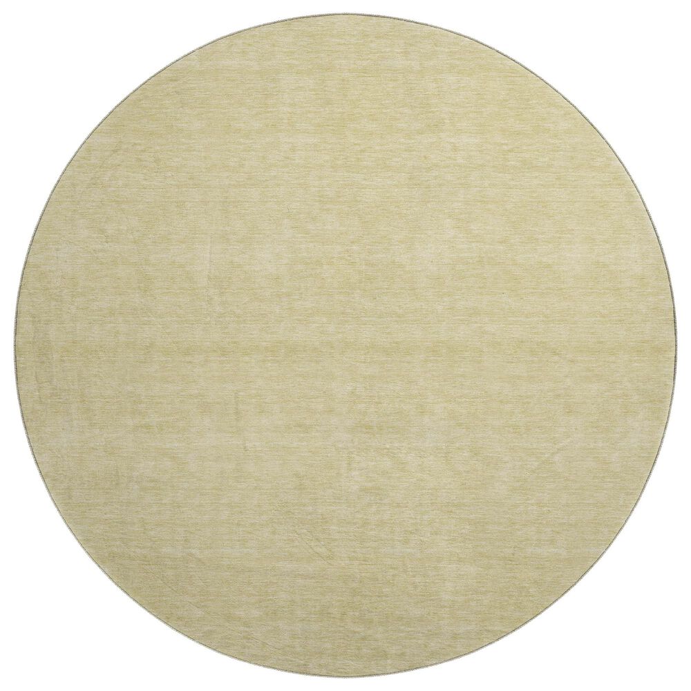 Dalyn Rug Company Soft Essentials Solid Wheat 8" Round Area Rug, , large