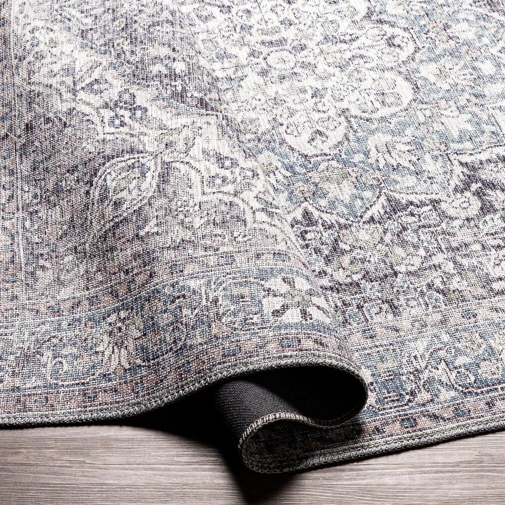 Surya Colin 7&#39;10&quot; x 10&#39;2&quot; Light Blue, Medium Green, Gray, Charcoal, Tan and Cream Area Rug, , large