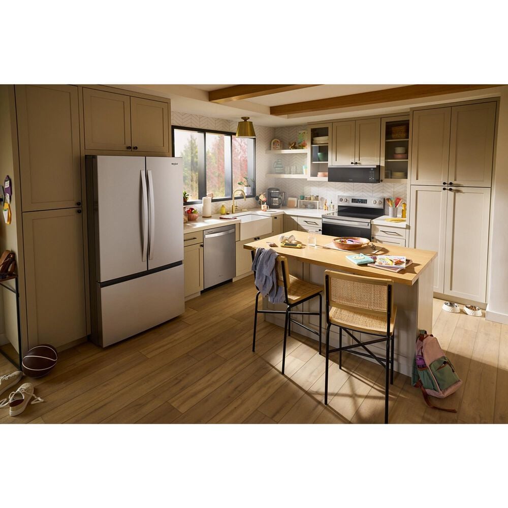 Whirlpool 30.52 Cu. Ft. French Door Refrigerator with Interior Water Dispenser in Fingerprint Resistant Stainless Steel, , large