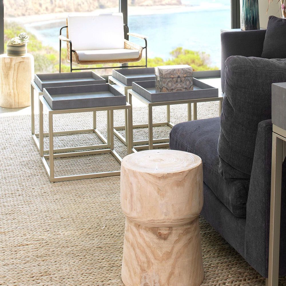 Splendor Living Walden Wood Side Table in Brown, , large