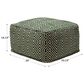 Ashley Abacy Pouf in Green and Ivory, , large