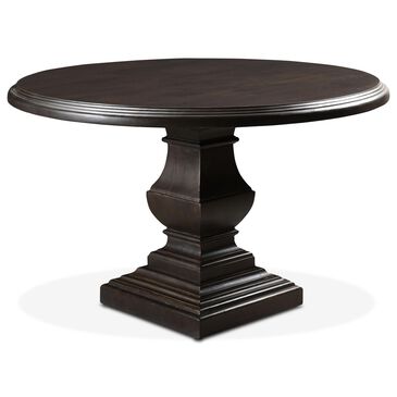 Home Trends & Design Nimes 48" Round Dining Table in Vintage Brown - Table Only, , large