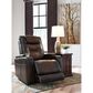 Ashley Composer Power Recliner with Adjustable Headrest in Brown, , large