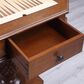HOMLUX Bishop II 2-Drawer Game Table in Cherry, , large