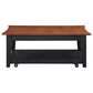 Crystal City Joplin Lift Top Cocktail Table with Casters in Walnut and Ebony, , large