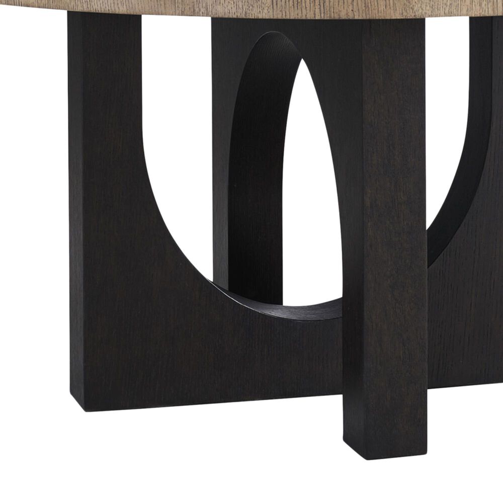 Lexington Furniture Zanzibar Regent Round Dining Table in Medium Taupe and Deep Espresso - Table Only, , large